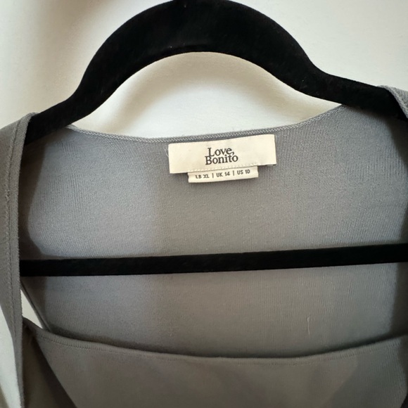 Dusty Blue Sleevless Top - Love Bonito - Picture 4 of 6